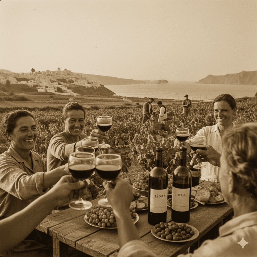 Historic photo of the original Liora vineyard